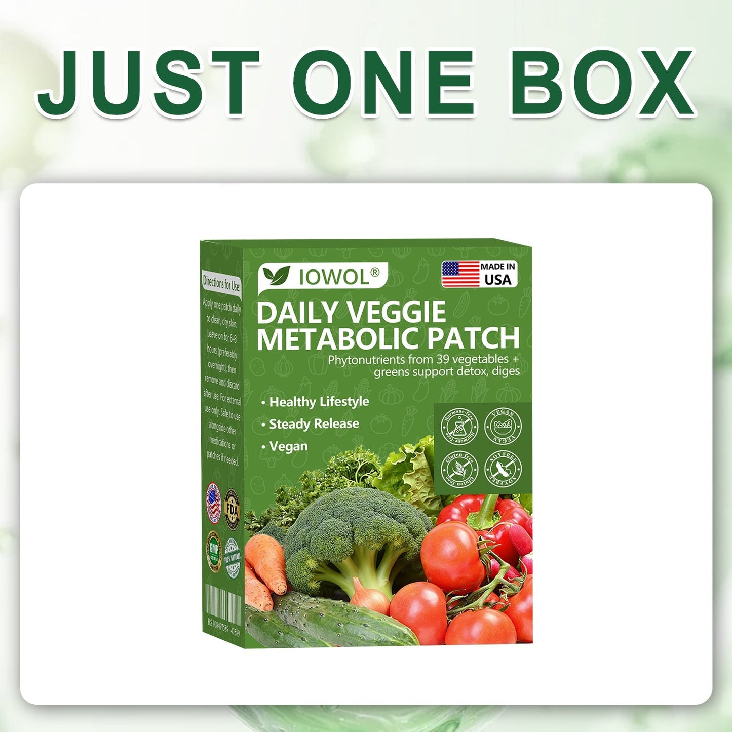 🥦𝐍𝐞𝐠𝐨𝐳𝐢𝐨 𝐔𝐟𝐟𝐢𝐜𝐢𝐚𝐥𝐞 | 𝐈𝐎𝐖𝐎𝐋® 𝐏𝐚𝐭𝐜𝐡 𝐌𝐞𝐭𝐚𝐛𝐨𝐥𝐢𝐜𝐨 𝐜𝐨𝐧 𝐞𝐬𝐭𝐫𝐚𝐭𝐭𝐢 𝐝𝐢 𝟑𝟗 𝐯𝐞𝐫𝐝𝐮𝐫𝐞 𝐞 𝐩𝐢𝐚𝐧𝐭𝐞 𝐯𝐞𝐫𝐝𝐢 𝐬𝐮𝐩𝐩𝐨𝐫𝐭𝐚 𝐝𝐢𝐠𝐞𝐬𝐭𝐢𝐨𝐧𝐞, 𝐦𝐞𝐭𝐚𝐛𝐨𝐥𝐢𝐬𝐦𝐨 𝐞𝐝 𝐞𝐧𝐞𝐫𝐠𝐢𝐚, 𝐩𝐞𝐫 𝐮𝐧 𝐛𝐞𝐧𝐞𝐬𝐬𝐞𝐫𝐞 𝐥𝐞𝐠𝐠𝐞𝐫𝐨 𝐞𝐝 𝐞𝐪𝐮𝐢𝐥𝐢𝐛𝐫𝐚𝐭𝐨 𝐨𝐠𝐧𝐢 𝐠𝐢𝐨𝐫𝐧𝐨.