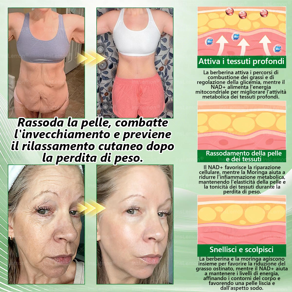 𝐈𝐧𝐬𝐋𝐞𝐦𝐨𝐧® Patch Nano-Microaghi 10-in-1 per il Supporto Metabolico — Una volta al giorno, risultati visibili in 7 giorni 🌸(Supporta la gestione del peso, tonicità della pelle,equilibrio della glicemia, qualità del sonno) 🇮🇹